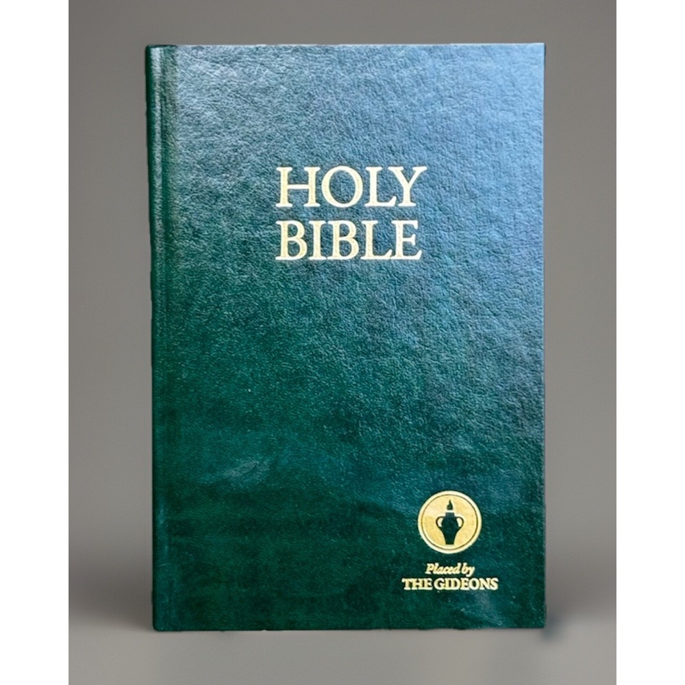 Holy Bible ESV Old & New Testaments Edition 2016 Placed by the Gideons, Green